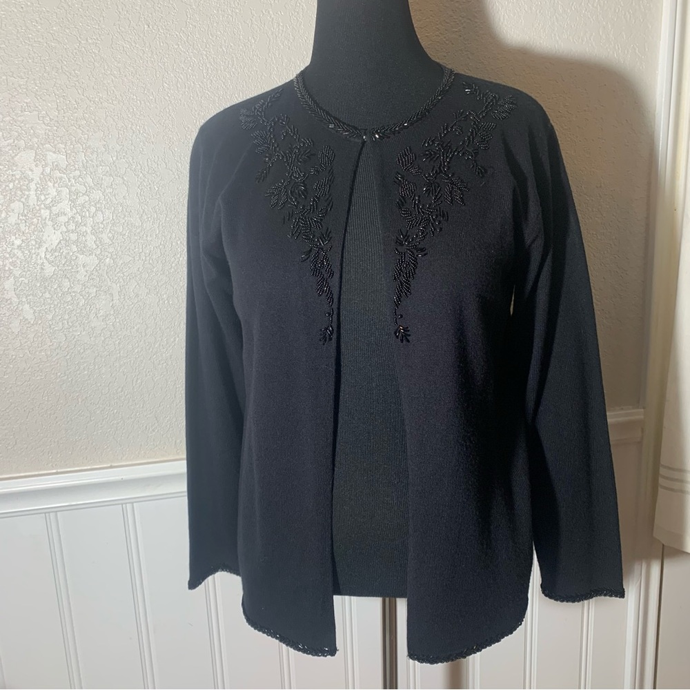 Jenny beaded black sweater